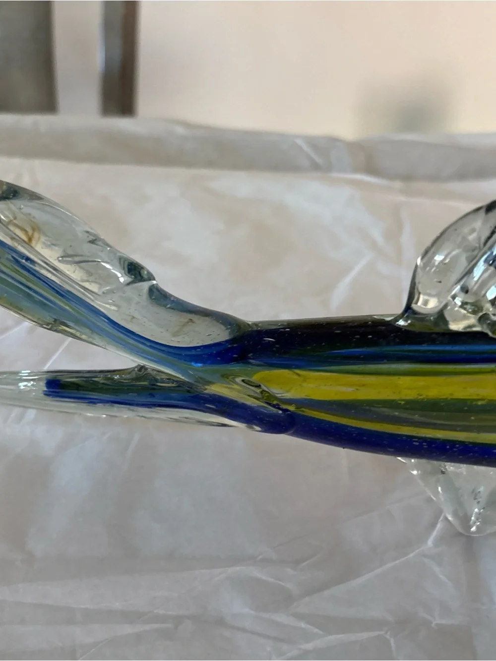 Hand Blown Glass Marlin ? Fish. EUC
